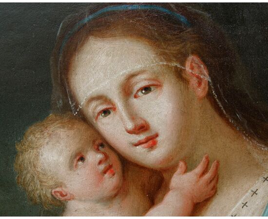 Scuola di Anversa, XVII secolo  Madonna con bambino