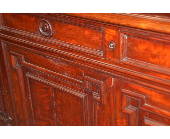 Grande servante credenza stile Luigi Filippo in piuma di mogano