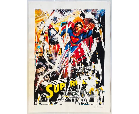 Mimmo Rotella - "Superman"