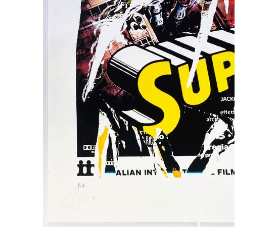 Mimmo Rotella - "Superman"