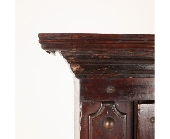 Credenza con Pensile Neobarocco Emilia Fine XIX Secolo