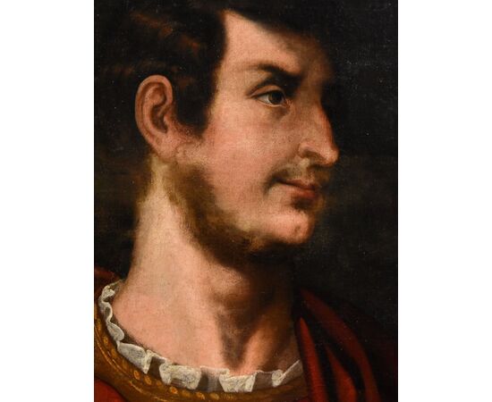 Ritratti di Giulio Cesare e Ottaviano, Tiziano Vecellio (Pieve di Cadore 1490 - Venezia 1576) seguace di