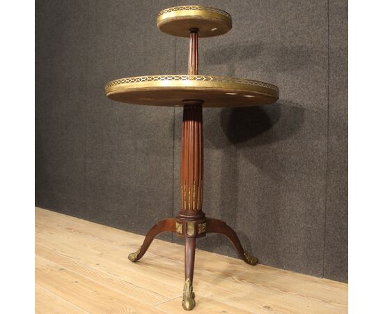 French side table with two shelves in wood from the 20th century