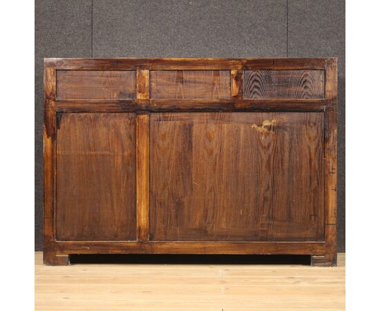 Credenza cinese in legno esotico laccato del XX secolo