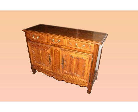 Antica Credenza provenzale di inizio 1800 in legno di ciliegio Completamente Restaurata