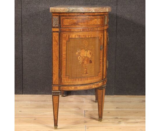 Louis XVI style half-moon commode from 19th century