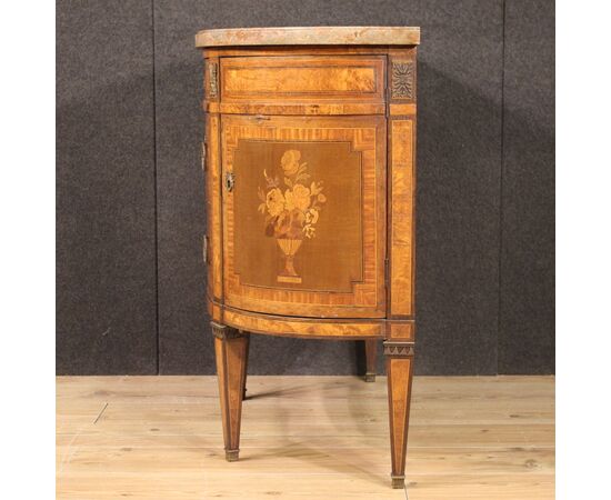 Louis XVI style half-moon commode from 19th century