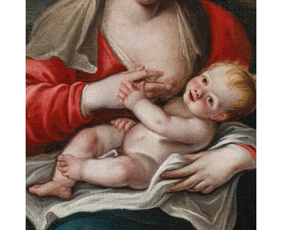 XVIII secolo, scuola emiliana, Madonna con Bambino