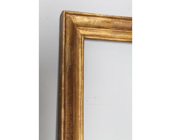 Antica Cornice Carlo X primi 800 foglia oro . Mis 73 x 57 (Utile interna 59,50 x 45 ) 