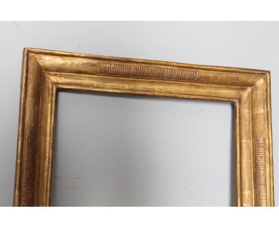 Antica Cornice Carlo X primi 800 foglia oro . Mis 73 x 57 (Utile interna 59,50 x 45 ) 