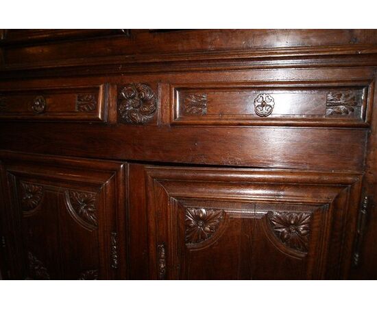 Grande credenza 4 ante con cassetti del 1700 francese Luigi XIV 