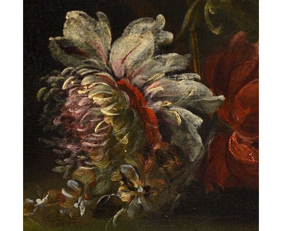 Natura morta floreale, Pieter Casteels III (Anversa 1684 – 1749) firmato