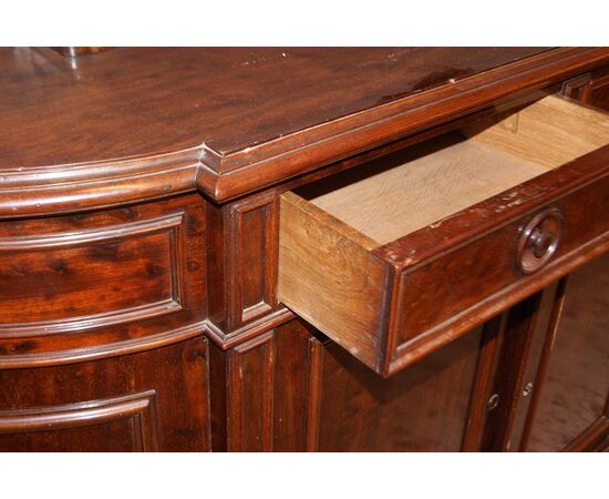 Credenza francese stile Luigi Filippo del 1800 in legno di mogano