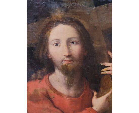 Cristo portacroce Dipinto olio su tela Secolo XVII