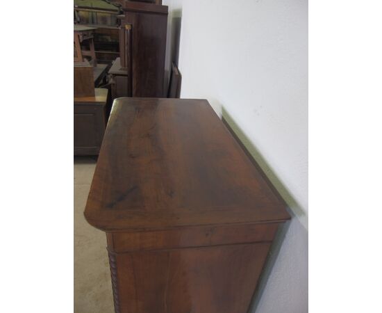 SECRETAIRE LASTRONATO IN NOCE PIEMONTESE STILE CARLO X EPOCA 800    cm L 81xP47xH155