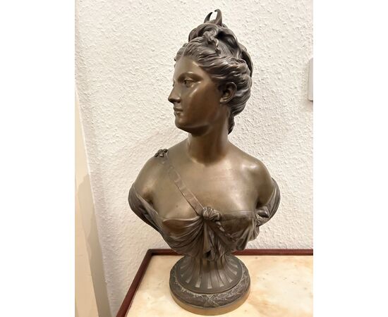 Busto di bronzo "DIANA", Susse frères, Parigi