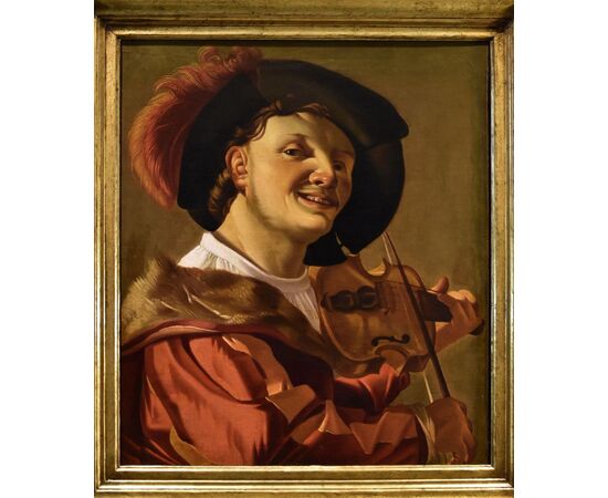 Suonatore di violino, Hendrick ter Brugghen (The Hague 1588–1629 Utrecht) Bottega