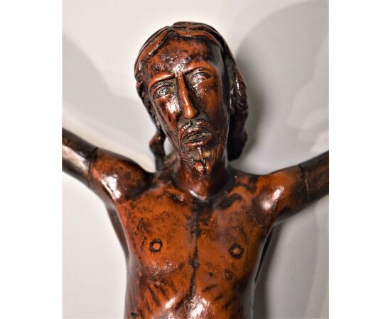 Cristo Crocifisso in legno di  bosso   VENDUTO