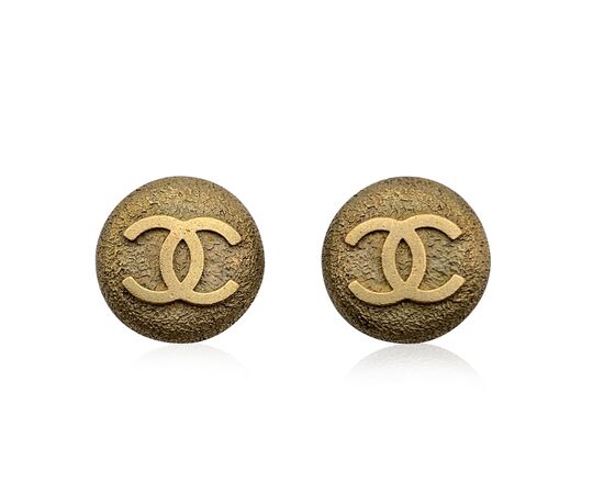 CHANEL Orecchini Vintage in Metallo Col. Oro