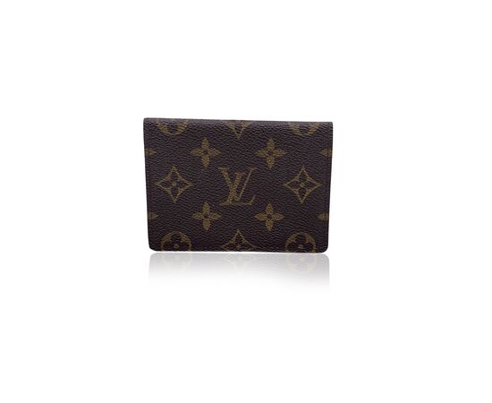 LOUIS VUITTON Portafoglio Vintage in Tela Col. Marrone S