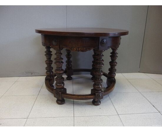 ROUND COFFEE TABLE IN WALNUT cm diameter 79xH59     