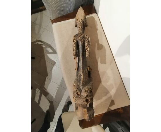 Scultura femminile lignea arte Bambara - Mali XIX secolo - mancanze