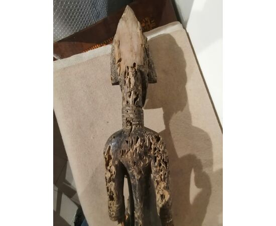 Scultura femminile lignea arte Bambara - Mali XIX secolo - mancanze