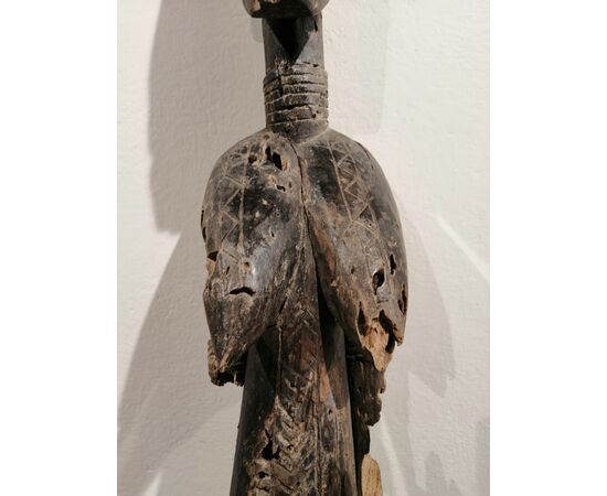 Scultura femminile lignea arte Bambara - Mali XIX secolo - mancanze