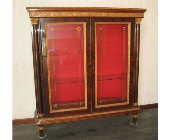 Empire style glass cabinet from the “60s Vintage     