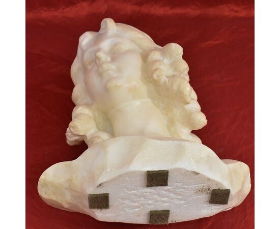 SCULTURE ANTICHE IN MARMO, SCULTURA ANTICA DI DONNA, BUSTO FEMMINILE DI RAGAZZA, XIX. (STMA 88)