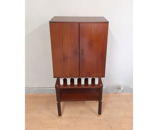 PICCOLO MOBILE BAR CABINET IN TEAK DESIGN VINTAGE ANNI 1960