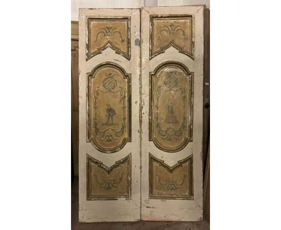 PTL363 - Porta laccata, epoca '700, provenienza Napoli, misure cm L 137 x H 237