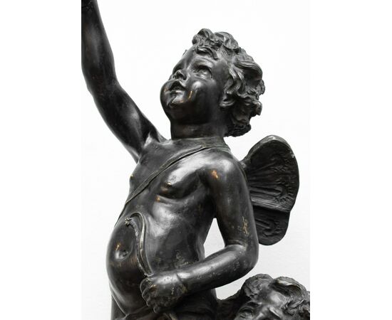 Plasticatore del XIX secolo  Coppia di putti