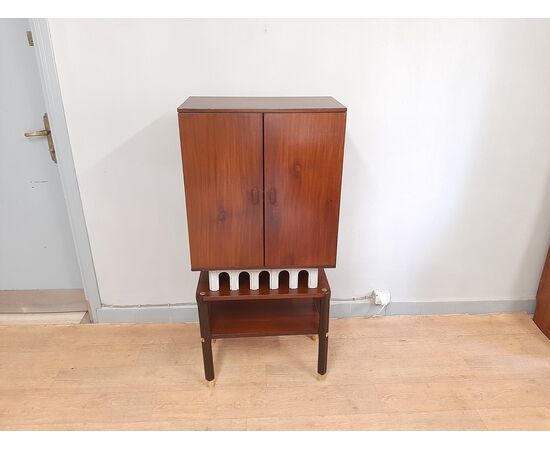 PICCOLO MOBILE BAR CABINET IN TEAK DESIGN VINTAGE ANNI 1960