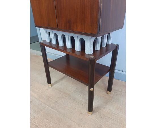 PICCOLO MOBILE BAR CABINET IN TEAK DESIGN VINTAGE ANNI 1960