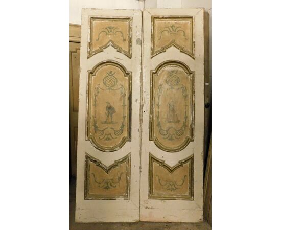 PTL363 - Porta laccata, epoca '700, provenienza Napoli, misure cm L 137 x H 237