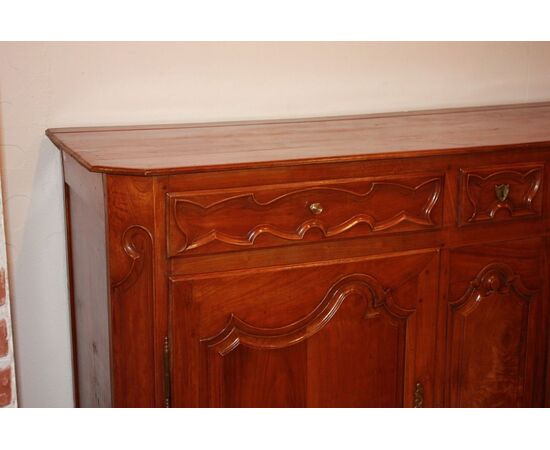 Credenza Provenzale 2 Ante con Cassetti Francese del 1800 in Noce