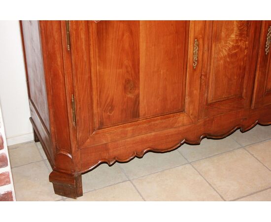 Credenza Provenzale 2 Ante con Cassetti Francese del 1800 in Noce