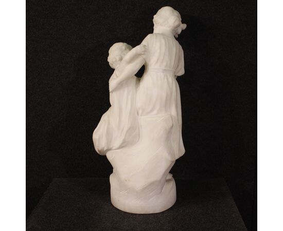 Signed Italian marble sculpture from the 19th century