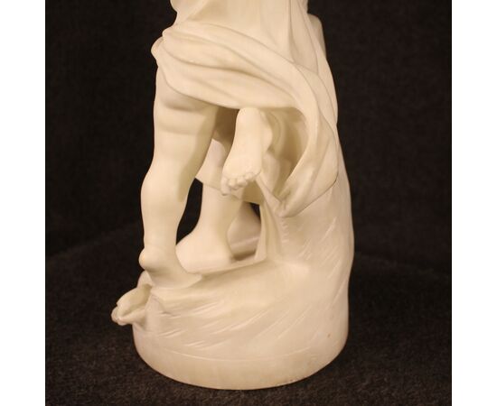 Signed Italian marble sculpture from the 19th century