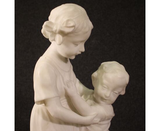 Signed Italian marble sculpture from the 19th century