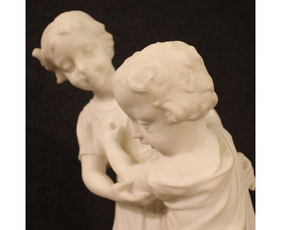 Signed Italian marble sculpture from the 19th century