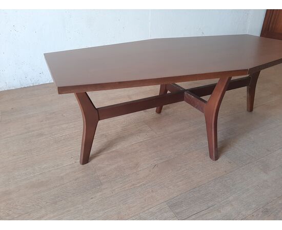 TAVOLINO BASSO DA SALOTTO ANNI 60 IN TEAK STILE NORDICO