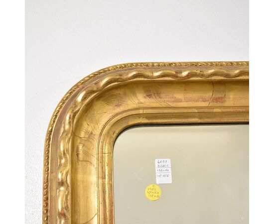 SPECCHIERE ANTICHE DORATE IN FOGLIA DI ORO ZECCHINO, SPECCHIO ANTICO LUIGI FILIPPO, DELL 800. (SP168)   
