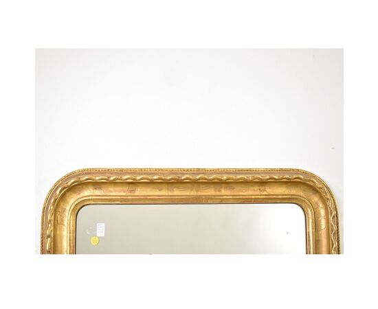 SPECCHIERE ANTICHE DORATE IN FOGLIA DI ORO ZECCHINO, SPECCHIO ANTICO LUIGI FILIPPO, DELL 800. (SP168)   