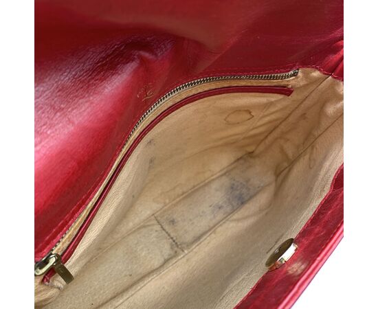 GUCCI Borsa a Tracolla Vintage in Pelle Col. Rosso M