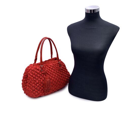 ERMANNO SCERVINO Borsa Shopper in Sintetico Col. Rosso M