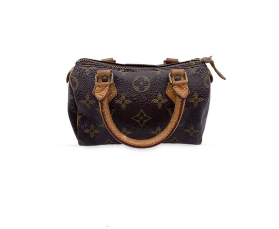 LOUIS VUITTON Borsa a Mano Vintage in Tela Col. Marrone Nano Speedy / Mini HL S