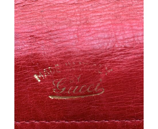 GUCCI Borsa a Tracolla Vintage in Pelle Col. Rosso M