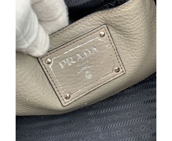 PRADA Borsa Shopper in Pelle Col. Grigio BN2419 M